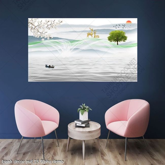 tranh decor psd 15 9 phu